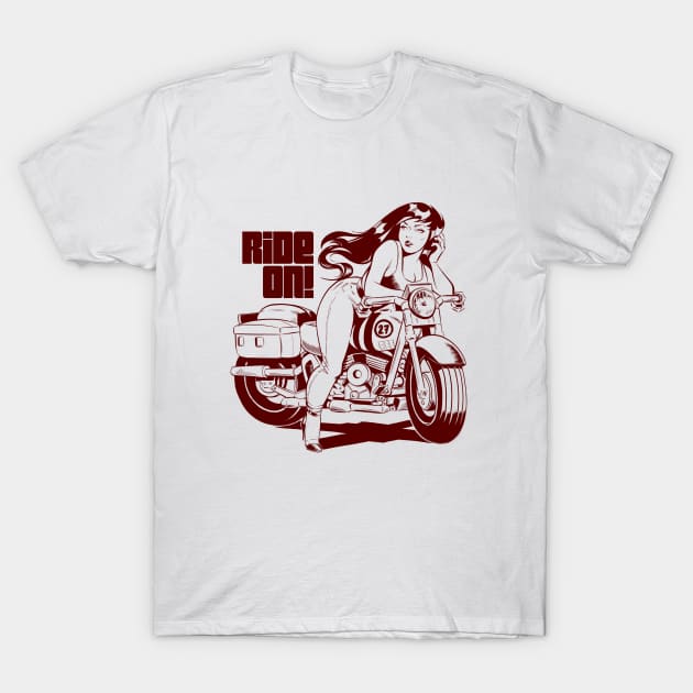 Ride ON! T-Shirt by adanvc